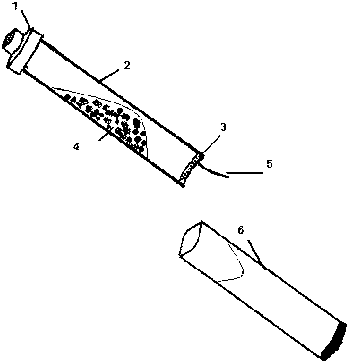 Simple electroless welding pen and preparation method of electroless welding pen