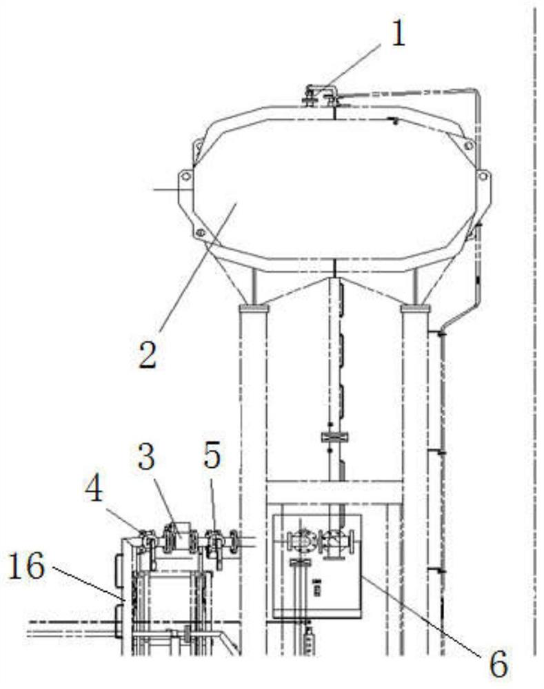 Installation method of accident oil discharge device of high-end converter transformer
