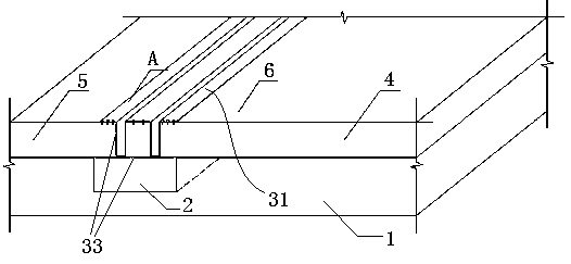 Unequally-spaced deformation absorption device and construction method thereof