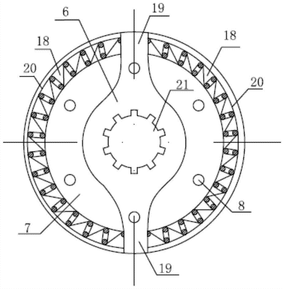 A torsional fatigue test method for arc springs in a dual-mass flywheel structure