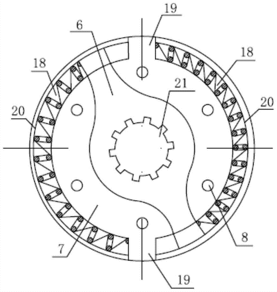 A torsional fatigue test method for arc springs in a dual-mass flywheel structure