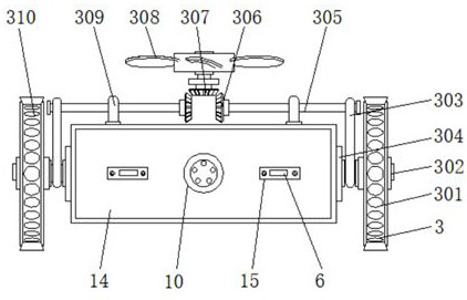 External wall brushing device for building construction