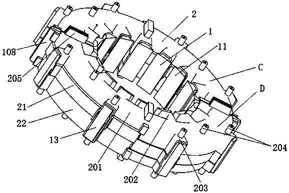Stator punching plate, stator assembly and motor