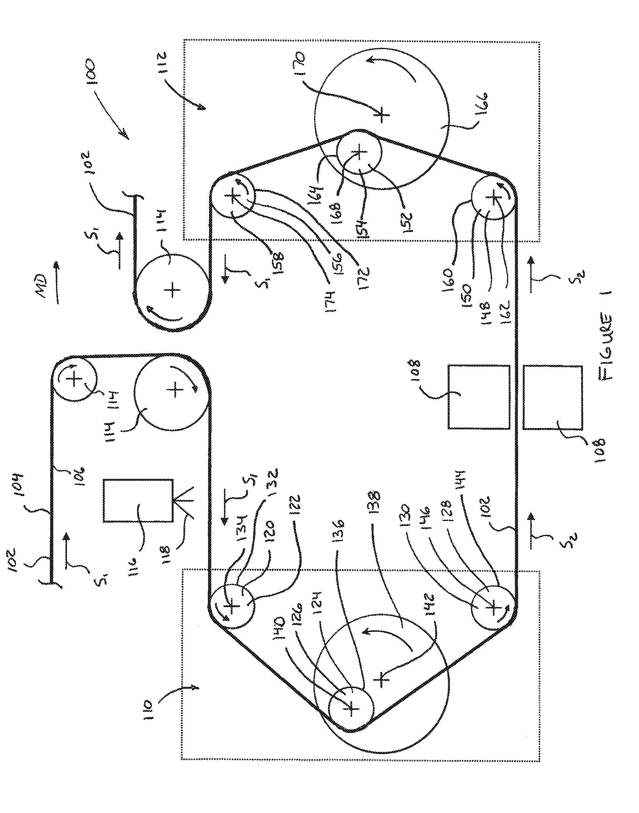 Appraratus and method for providing a localized speed variance of an advancing substrate
