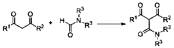 A kind of preparation method of 2-carbamoyl-1,3-dicarbonyl derivative