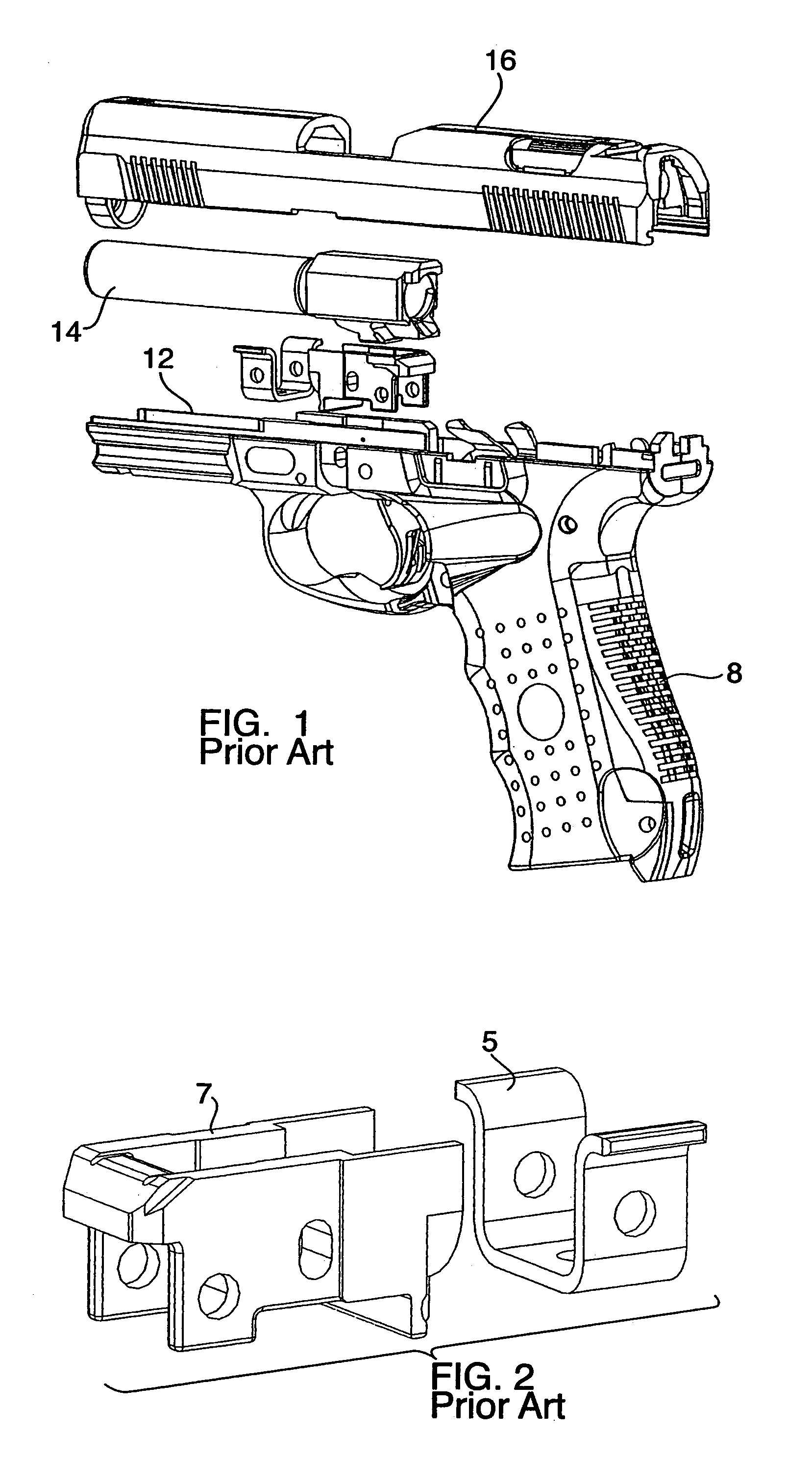 Locking block for compact semi-automatic pistols