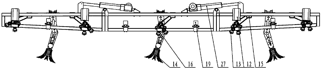 A weeding robot with the functions of targeted quantitative spraying and mechanical fixed-point shoveling