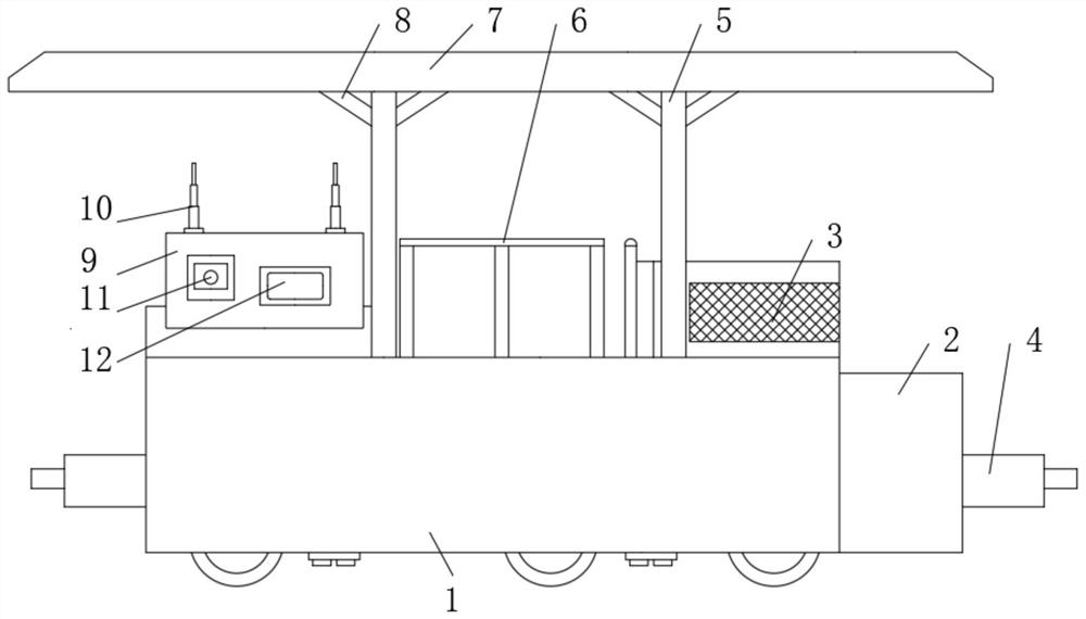 Intelligent inspection device for railway communication machine room