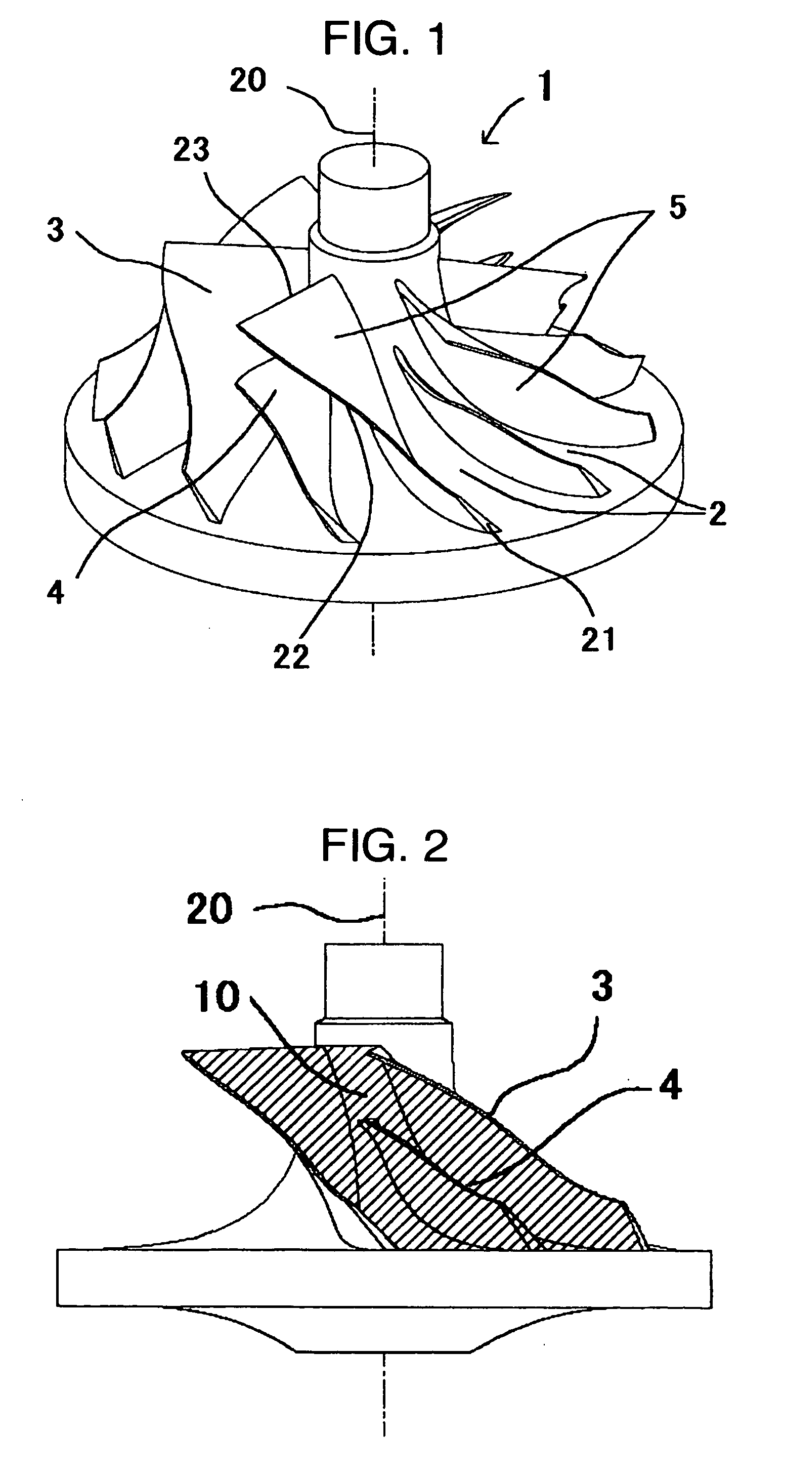 Impeller for supercharger and method of manufacturing the same