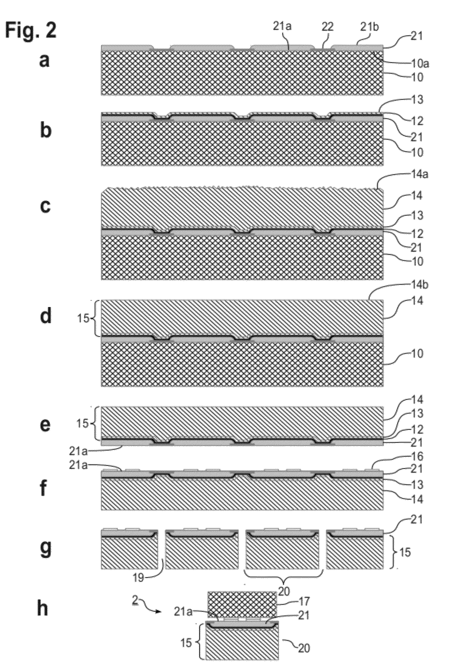 Method of fabrication, device structure and submount comprising diamond on metal substrate for thermal dissipation