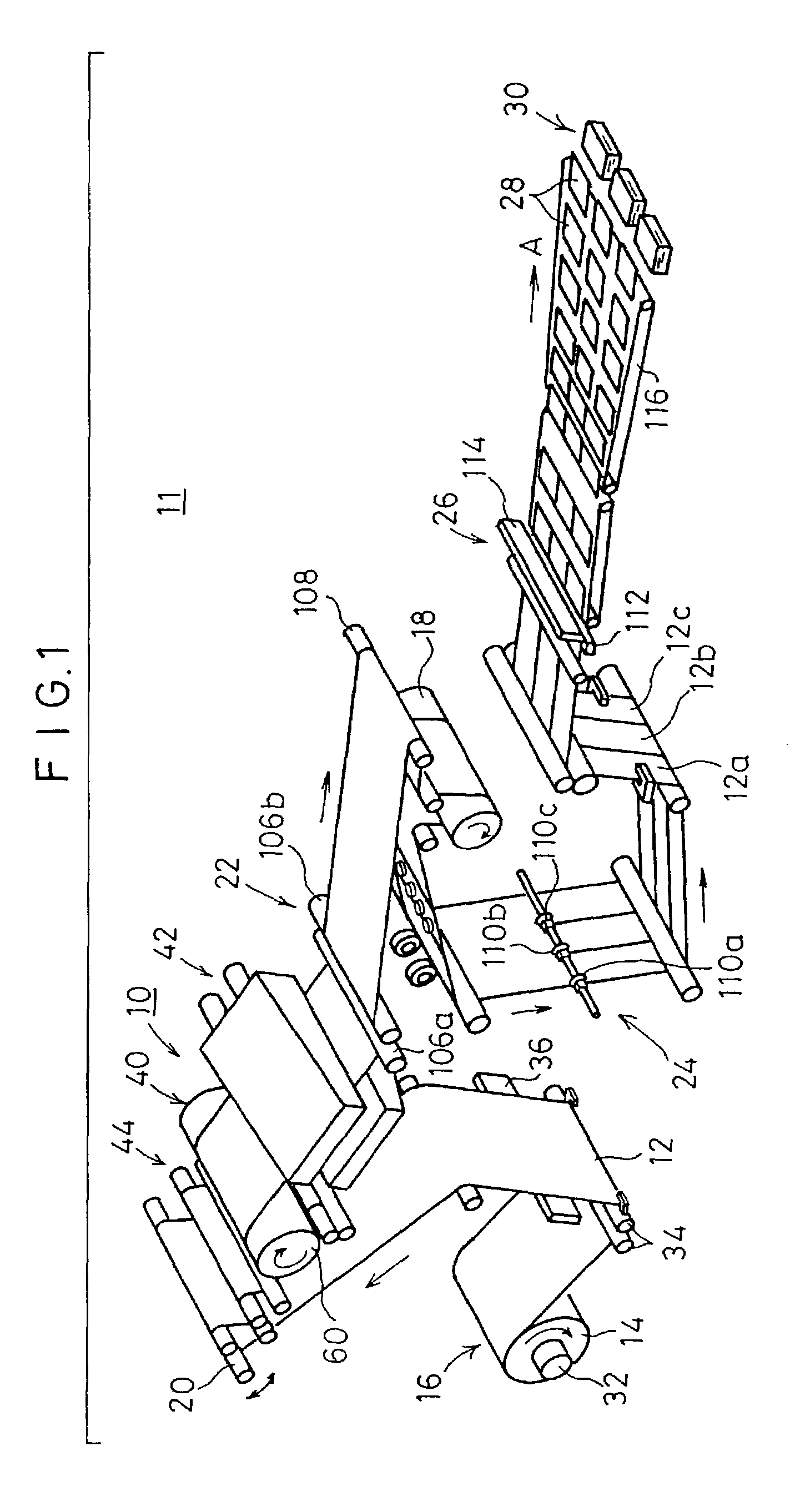 Sheet material cutting method for cutting thermal imaging material