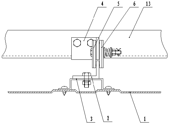 Handcart grounding device of switch cabinet