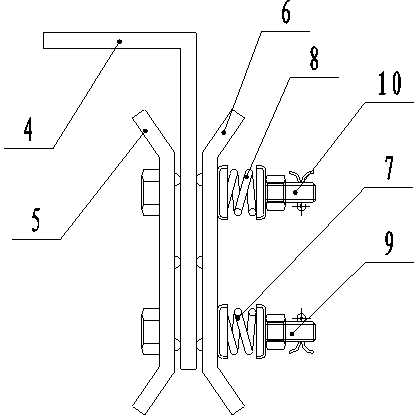 Handcart grounding device of switch cabinet