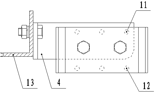 Handcart grounding device of switch cabinet