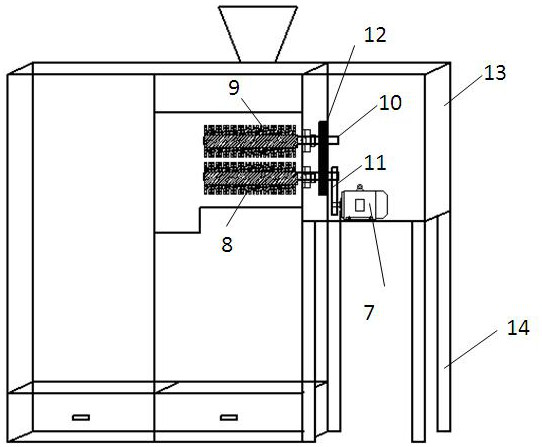 Device and method for rapidly collecting asparagus seeds