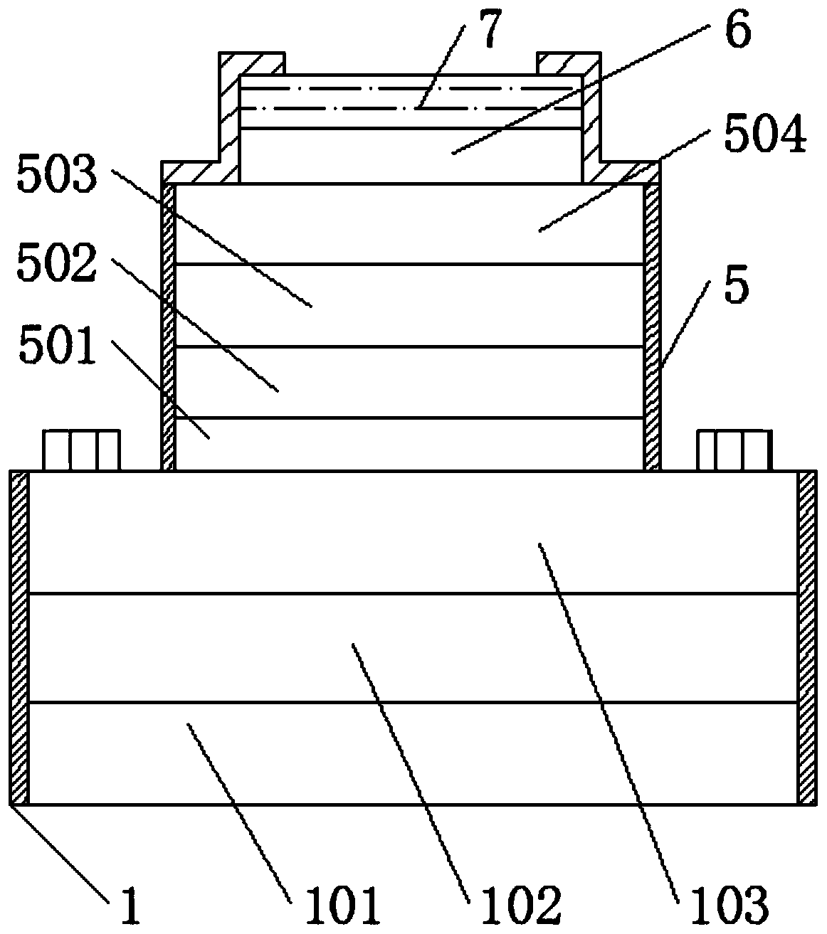 Epitaxial wafer for a diode