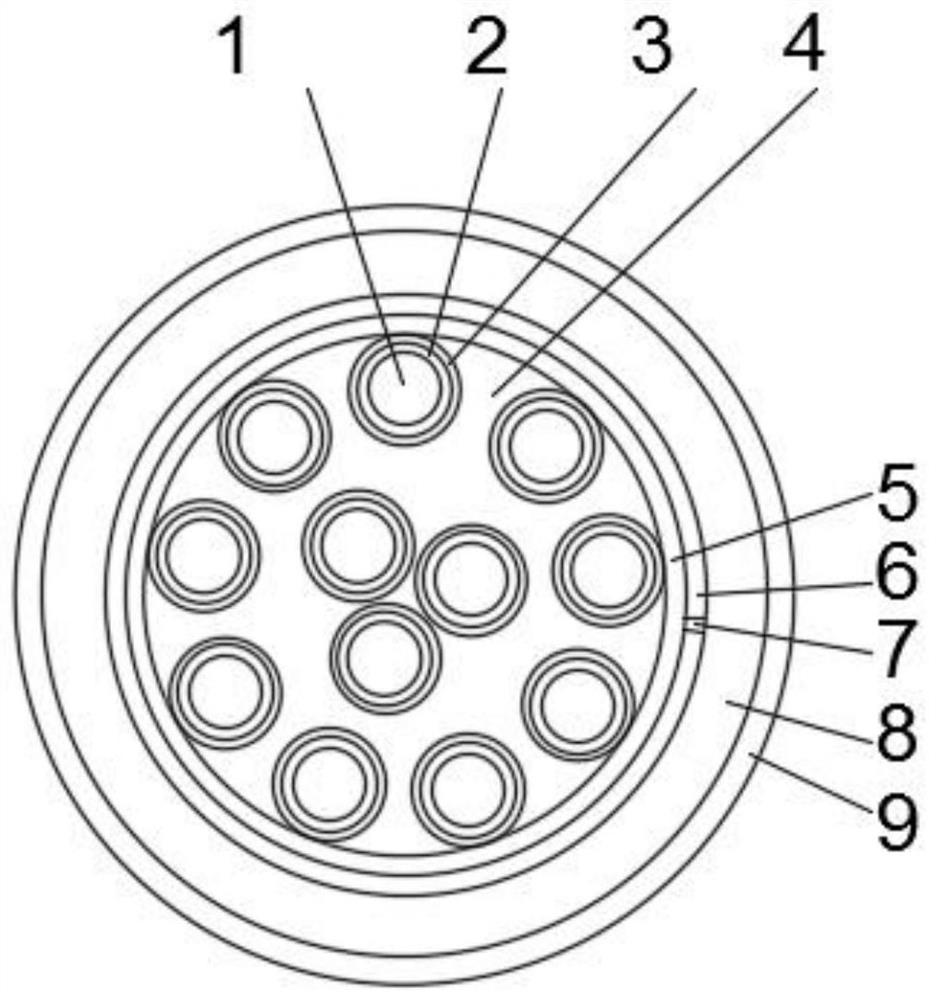 A high tensile signal transmission reel cable