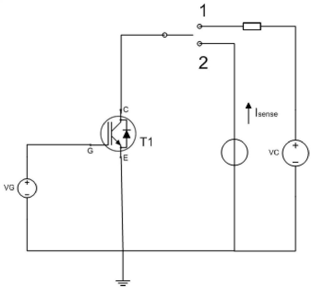 High-power device power cycle test junction temperature monitoring method, device and system