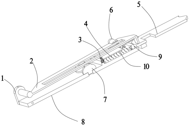 Automatic falling-off device for flow guide shell of self-sinking and floating type section detection buoy and flow guide shell