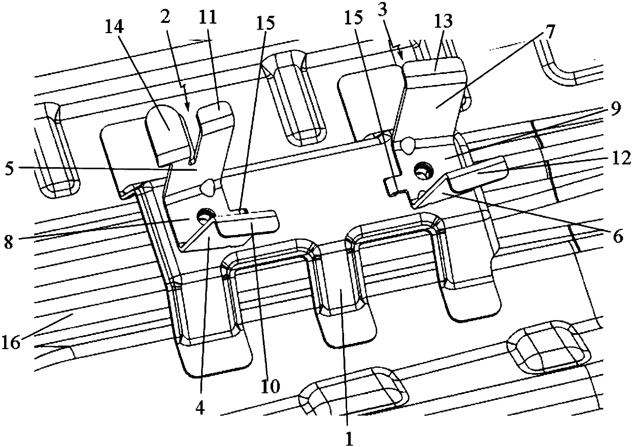 Horizontal jack fixing support