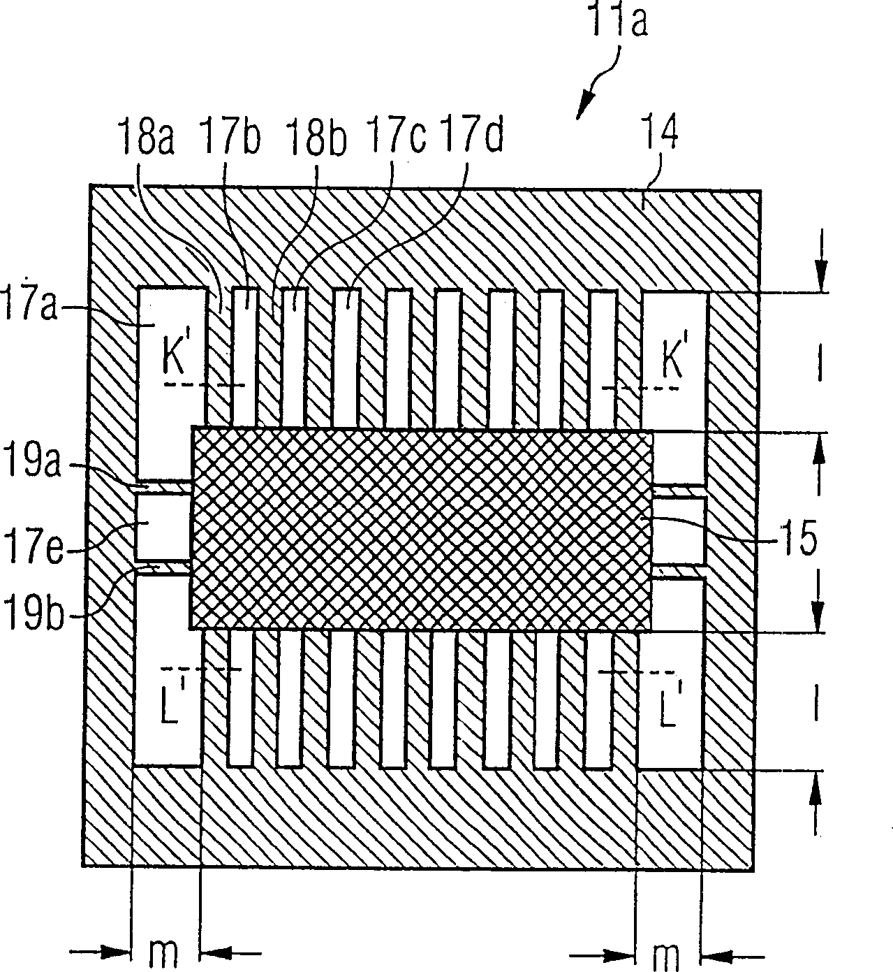 Casing. esp. for semiconductor device, foot of such semiconductor device and mfg. method of such foot