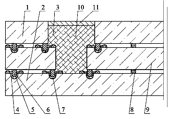 Planar vacuum glass edge-sealed and port-sealed by using sealing strips and sealing grooves, and preparation method thereof