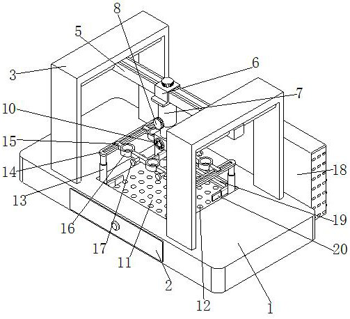 Positioning and punching device for circuit breaker production