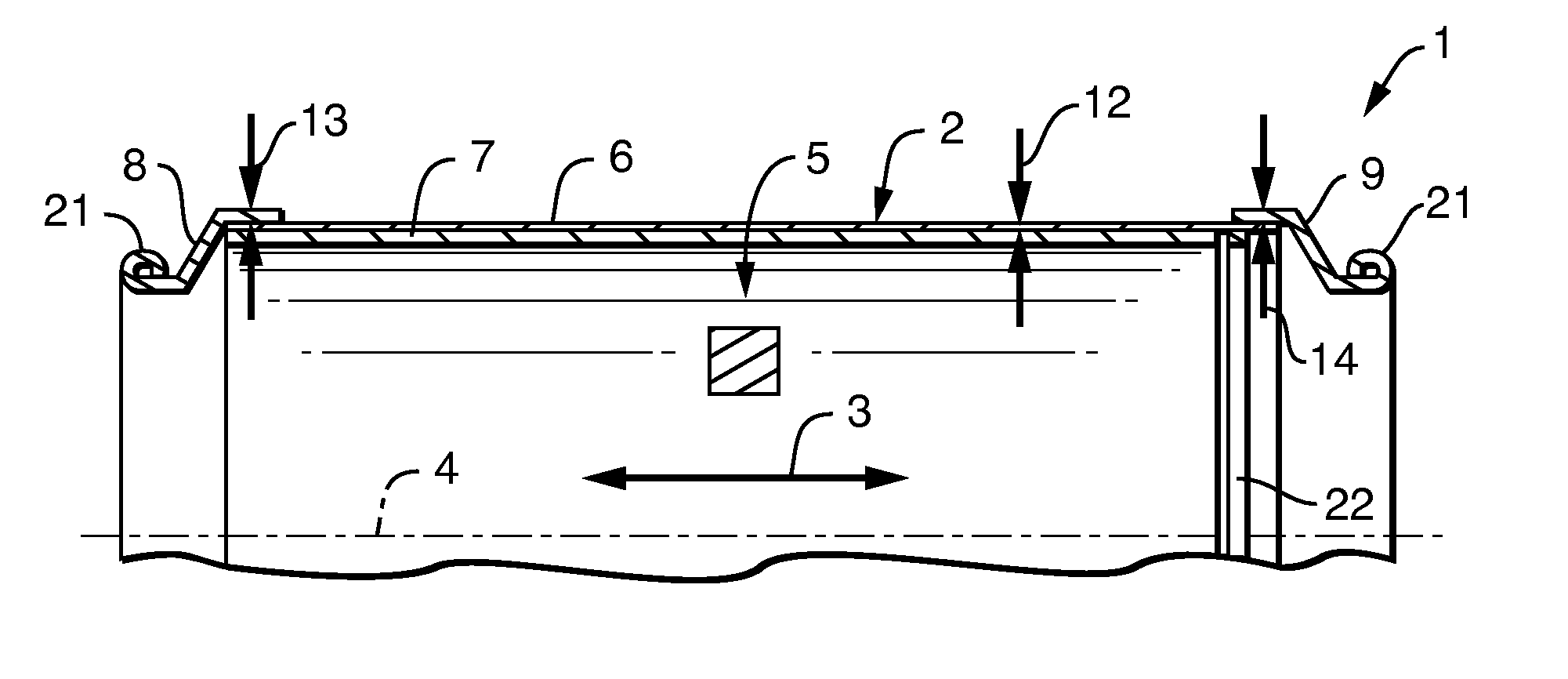 Housing for an exhaust gas-treating device and process for manufacturing same