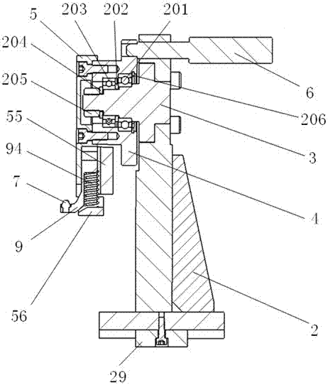 A tool for machining small holes at the root of hub outer splines