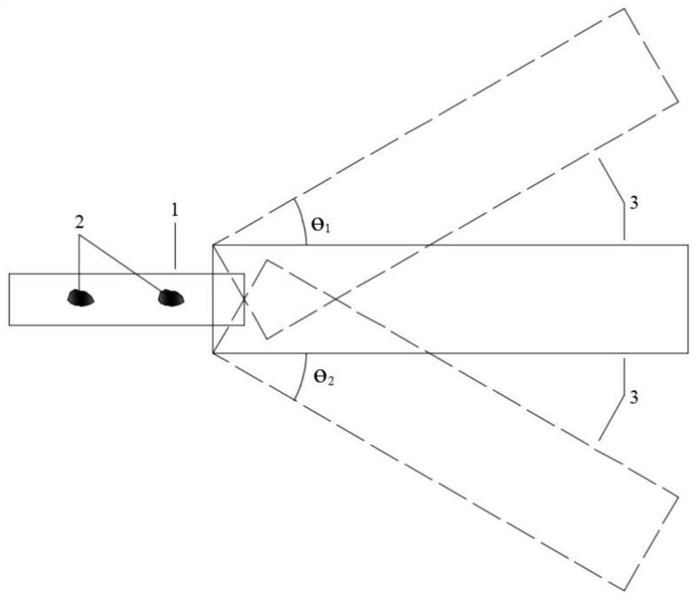 Model test device and method for studying landslide surge propagation law and climbing effect