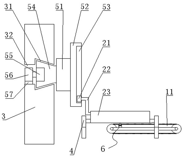 A flipping material conveying device