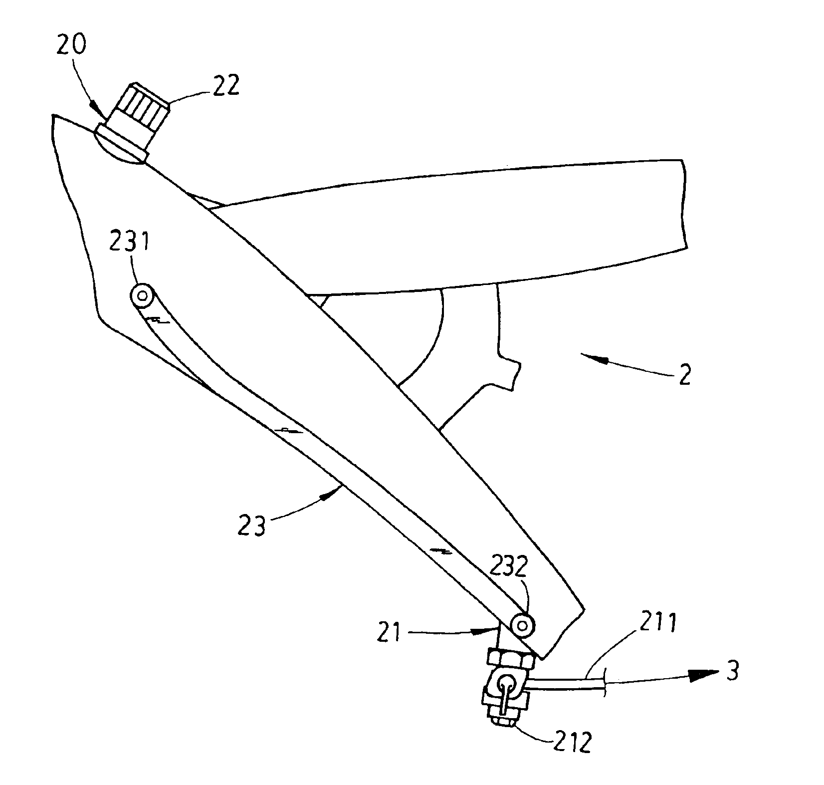 Fuel container for engine bicycles