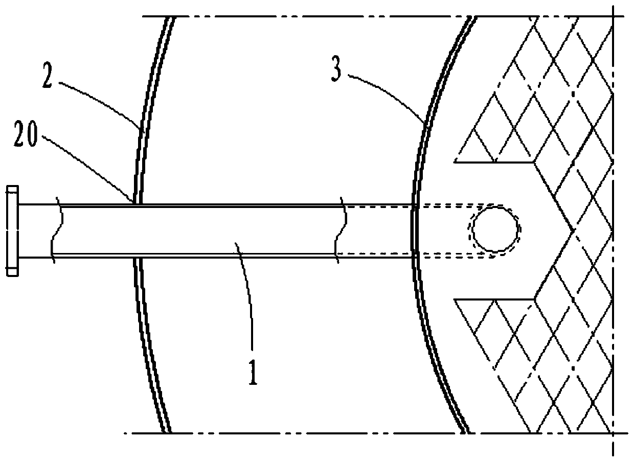 Tube plate lead-out type condensate water outlet structure