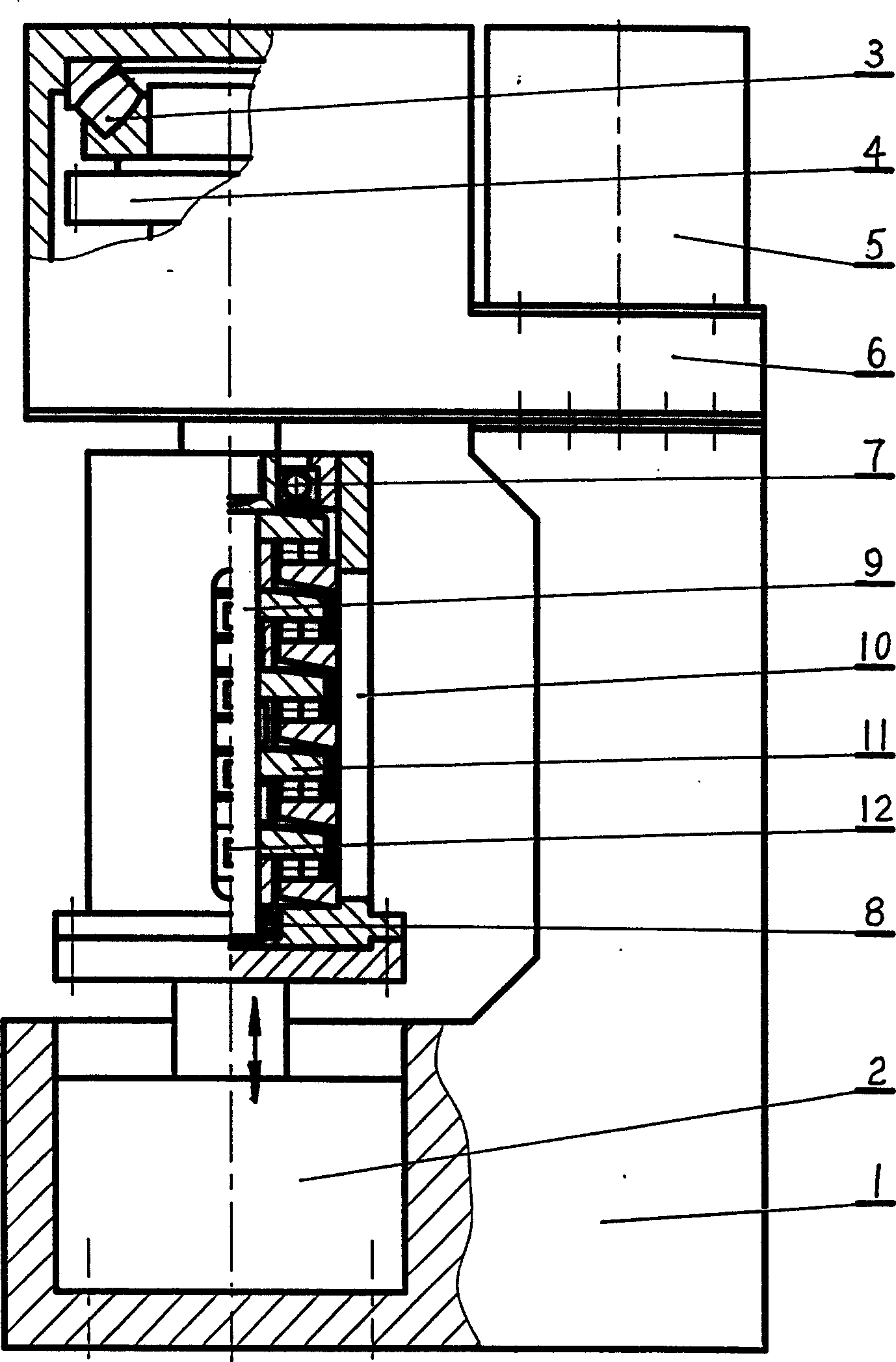 Load uniforming detection device and method for serial combined thrust bearing