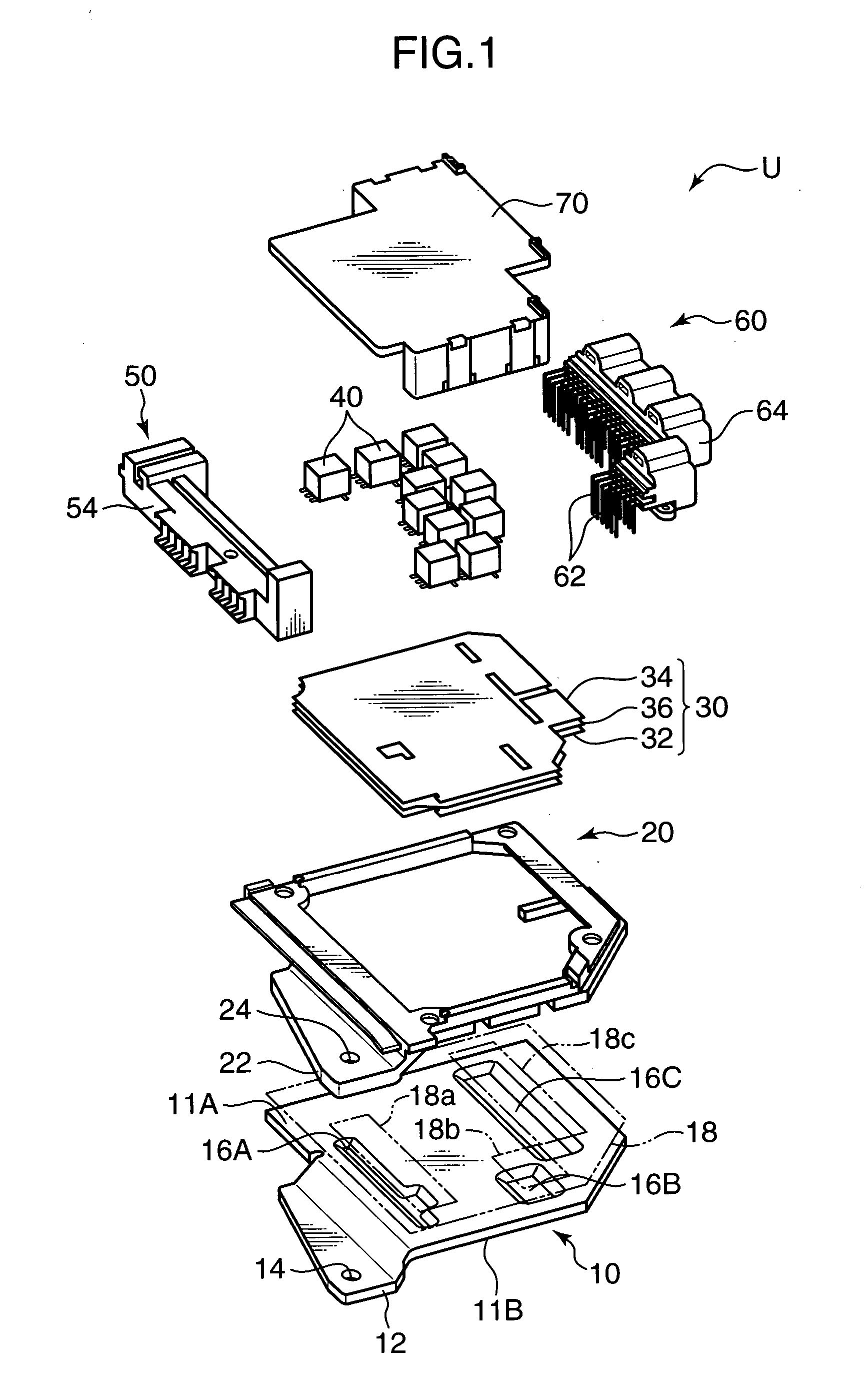 Mounting structure of on-vehicle circuit unit and on-vehicle circuit unit