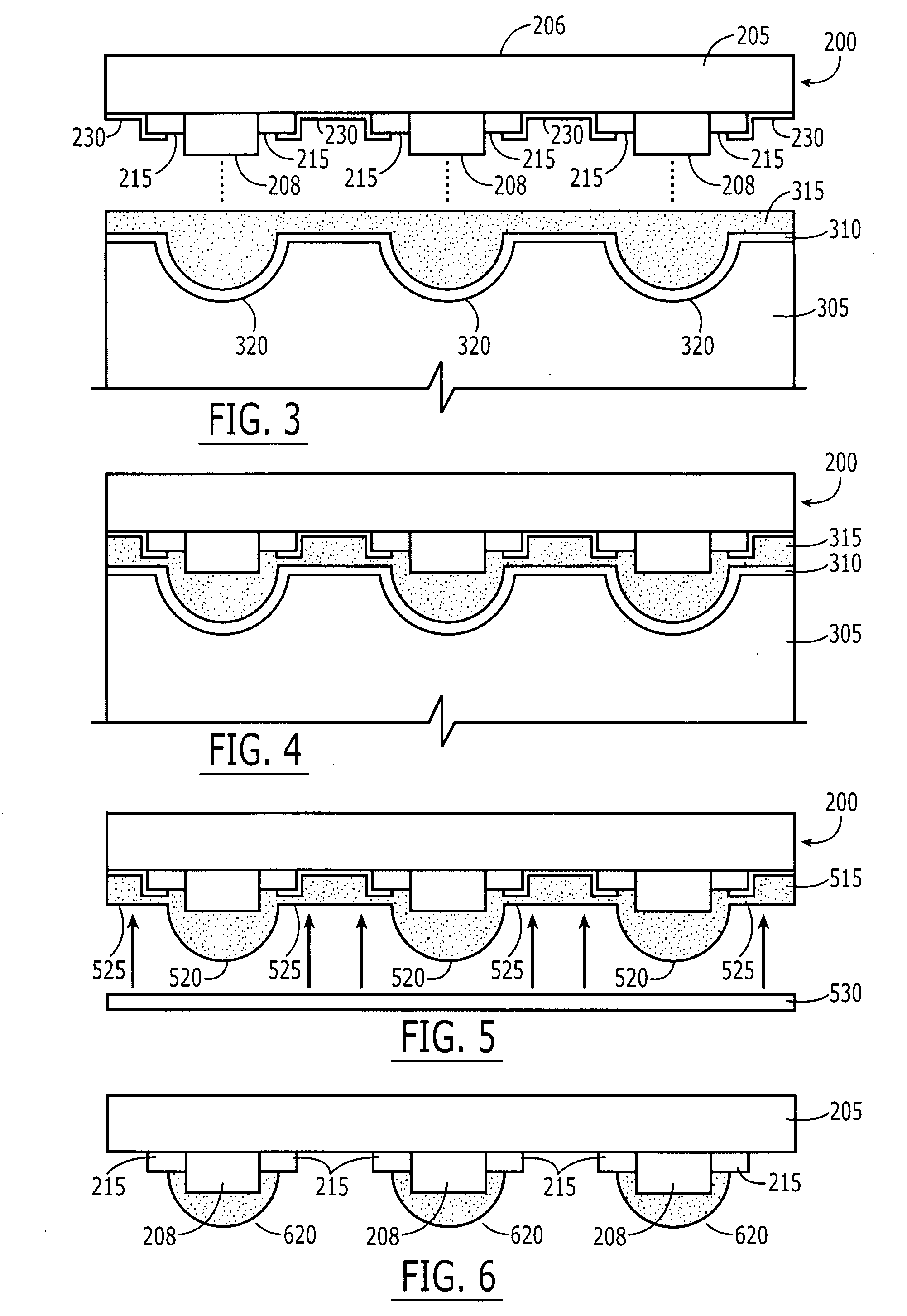Methods of forming packaged semiconductor light emitting devices having front contacts by compression molding