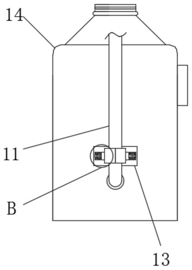 Efficient and energy-saving oxygen blowing device for mining and metallurgy furnace