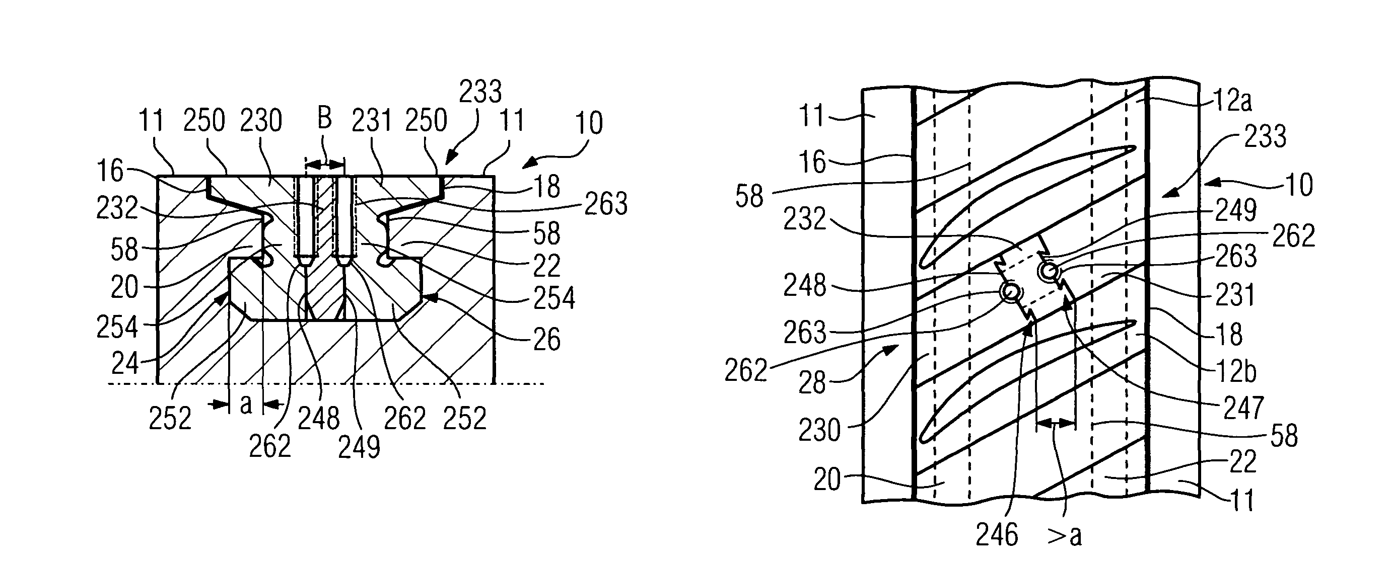 Locking sub-assembly for closing the remaining gap between the first and the last of a blade ring which are inserted in a circumferential groove of a turbomachine, and corresponding turbomachine