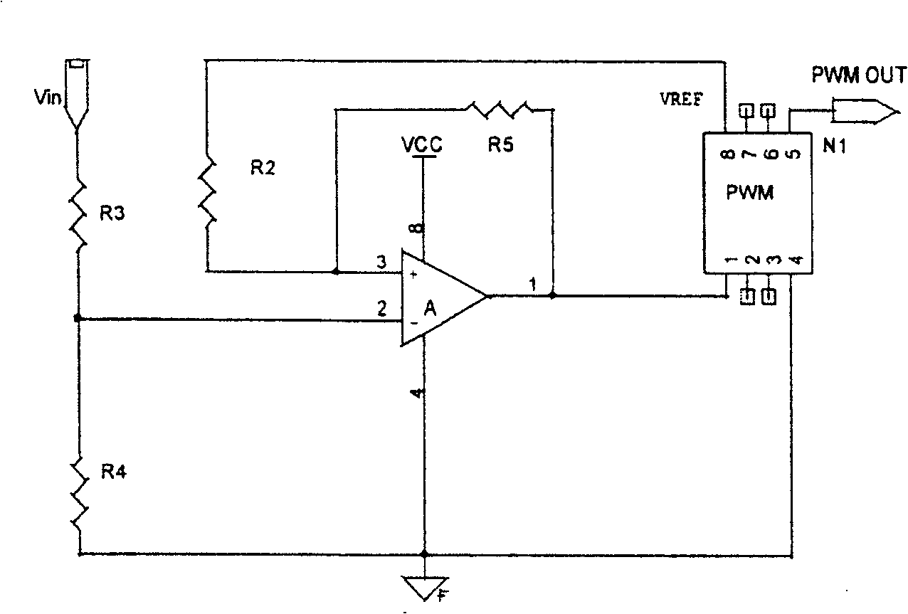 Switch power supply under-voltage protecting circuit for preventing starting by mistake and under-voltage protecting method
