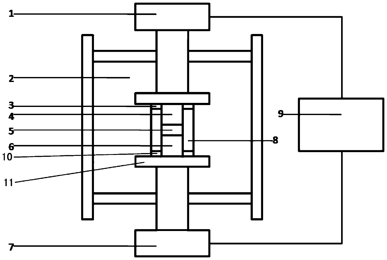 Hot-pressing sintering device, bulk thermoelectric material with micro-nano porous structure and its preparation method