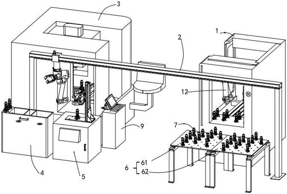 Spinning nozzle machining automatic production system and method