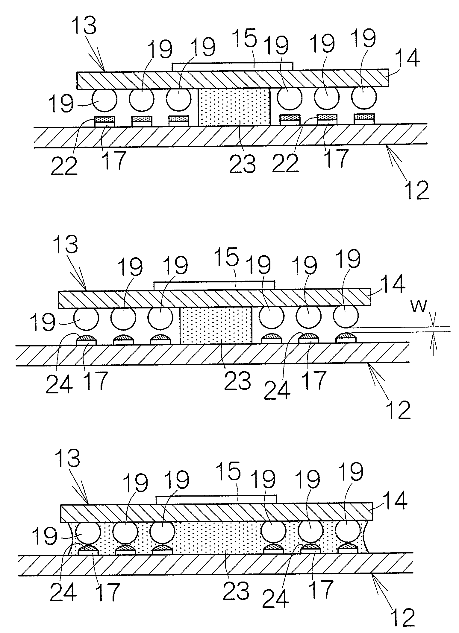 Method of mounting electronic component on substrate without generation of voids in bonding material