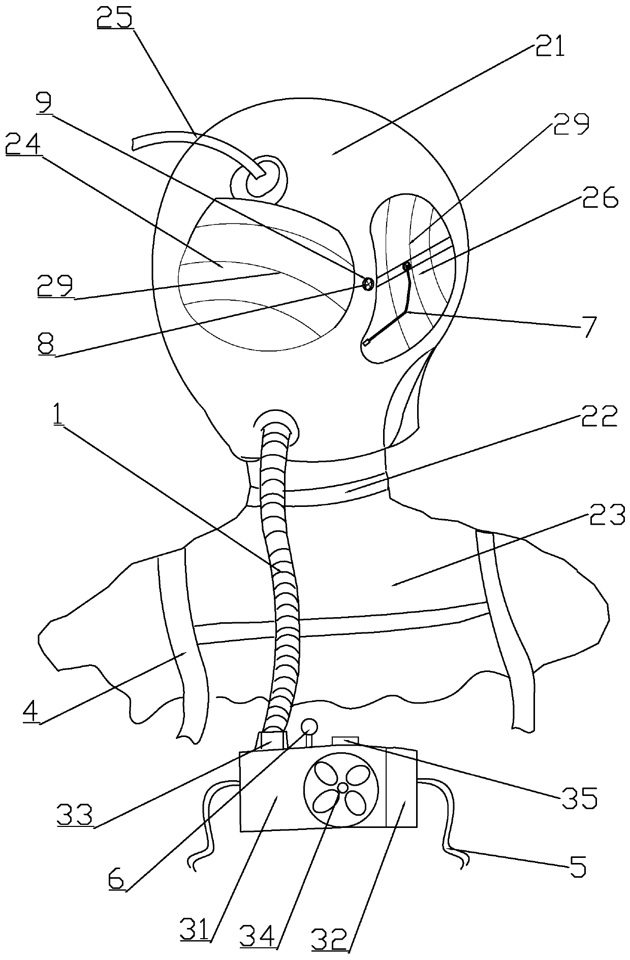 Negative pressure hood for transferring respiratory infectious disease patient