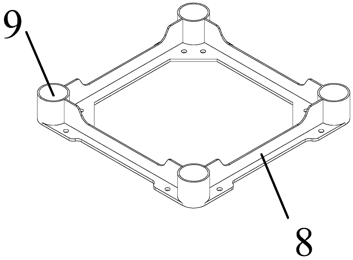 A pole for assembling transmission towers