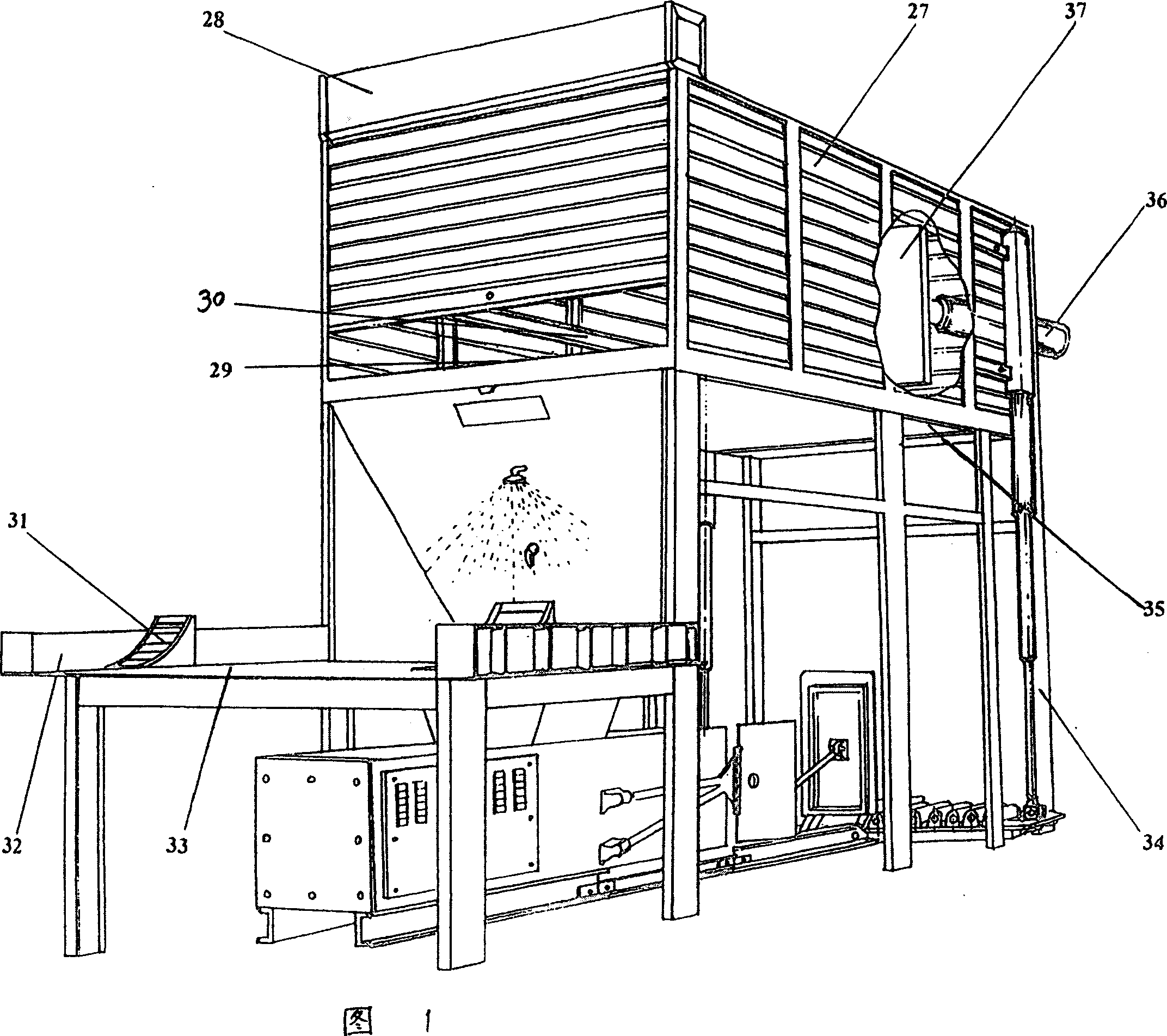 Closed type apparatus for compressing, stalling and transporting garbage