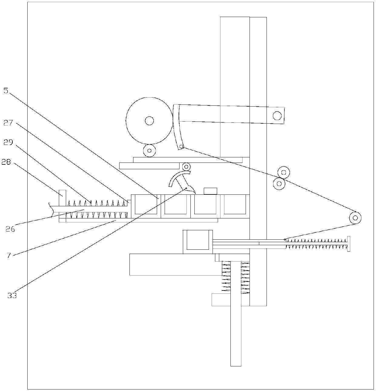 Full-automatic continuous material splitting device