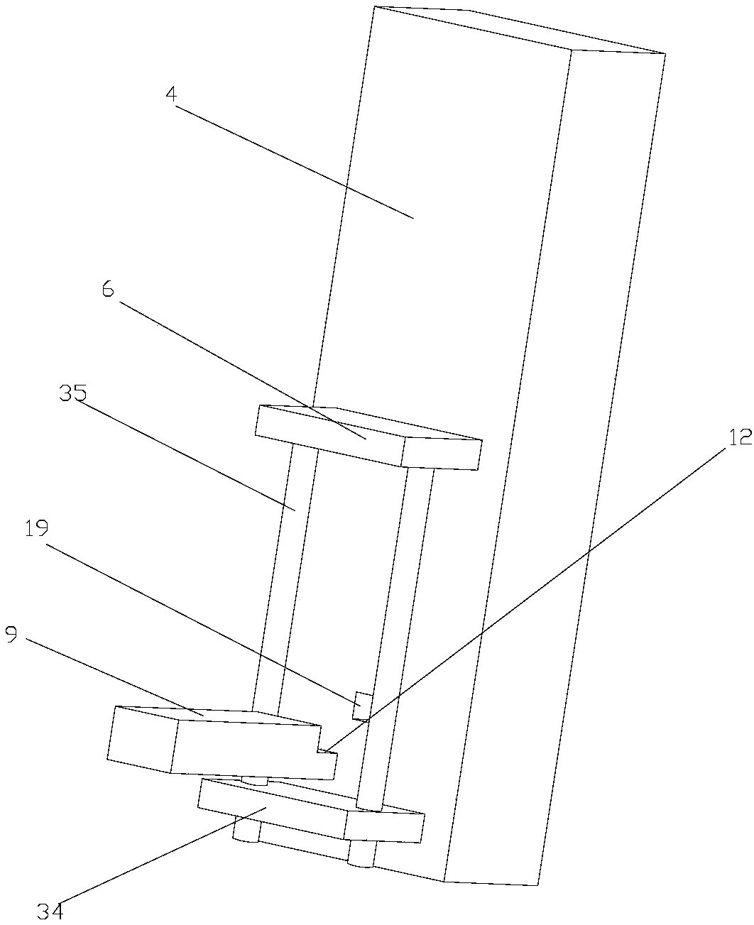 Full-automatic continuous material splitting device