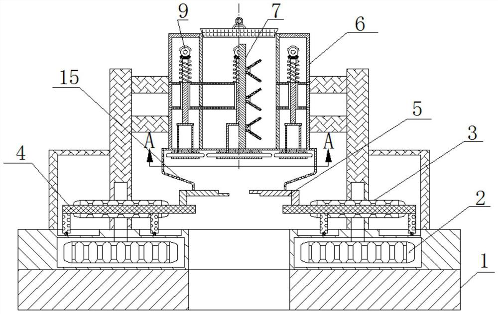 Quantitative feedstuff feeding device for aquiculture