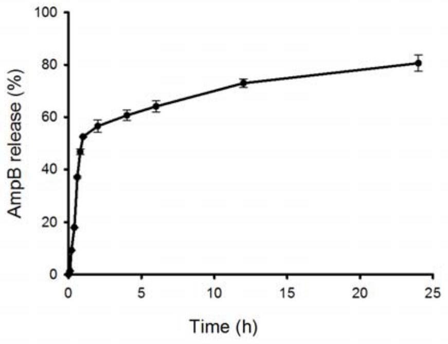 Double-targeting composite nano-system loaded with amphotericin B and beta-1,3-glucanase, and preparation method and application of double-targeting composite nano-system