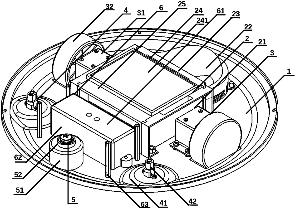 Household automatic cleaning robot with automatic charging function